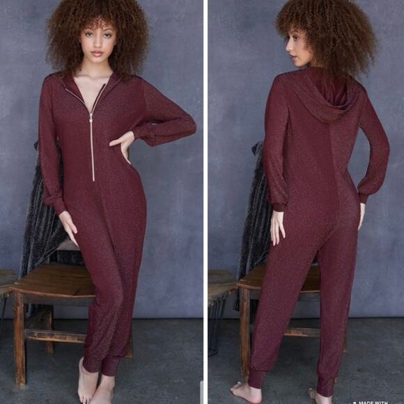 Savage x Fenty Sleep and Shine Hooded Jumpsuit Size Small - Picture 1 of 9